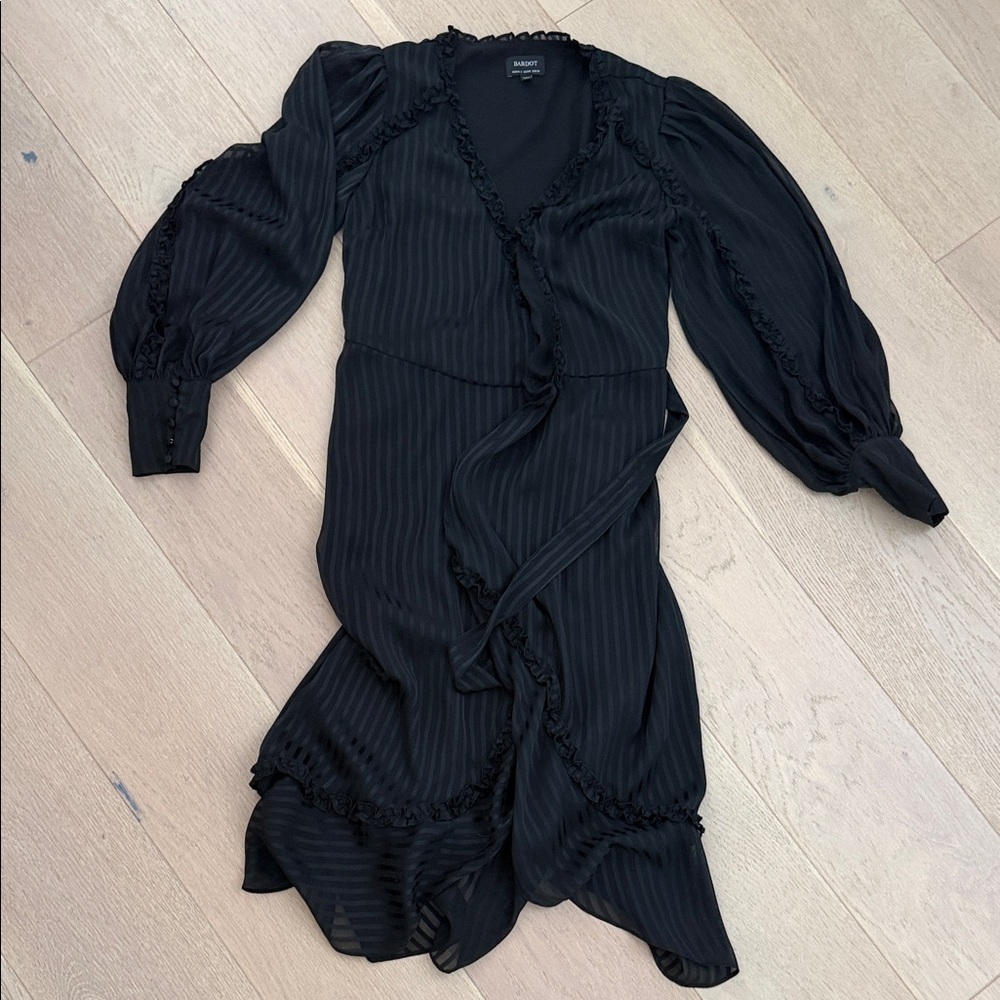 Bardot Black Long Sleeve Dress